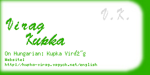 virag kupka business card